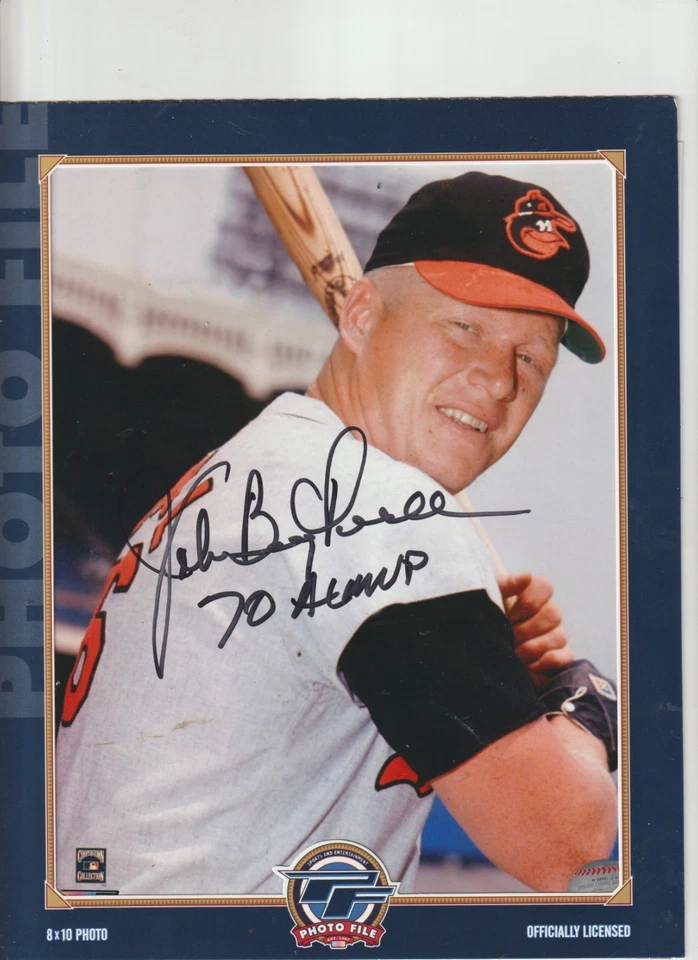 Foto autografada de Boog Powell 8 por 10 - Baltimore Orioles - Imagem 1 de 1