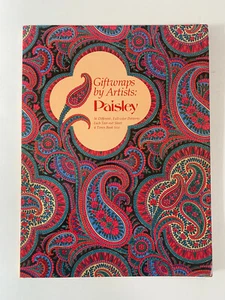 Paisley (Giftwraps by Artists) Wrapping Paper Book Vintage 1988 15 of 16 prints - Picture 1 of 12
