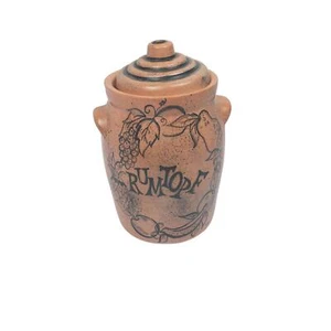 Rumtopf a traditional German ceramic jar, West Germany, Stoneware Unique Lid - Picture 1 of 9