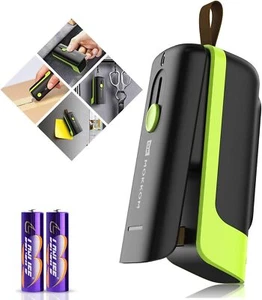 2 in 1 Mini Bag Heat Sealer with Cutter Portable Food Sealer for Snack Plastic - Picture 1 of 8