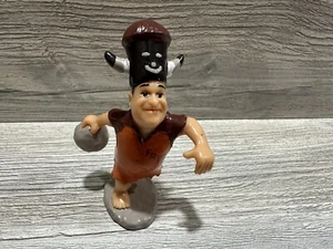 Vintage 1994 Fred Flintstone Water Buffalo Bowling 3.5" Figure PVC Hanna-Barbera - Picture 1 of 20