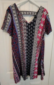 TRY!THIS 2X Kleid Tunika Top leicht bunt STRETCH Jersey Strick - Bild 1 von 9