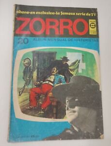 ZORRO #20 Guy Williams in Spanish Argentina Comic 1970's