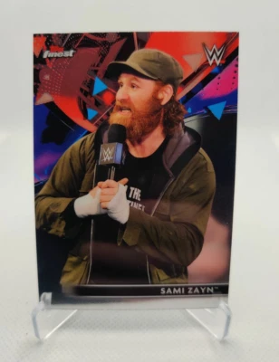 2021 Topps Finest WWE Base #68 Sami Zayn wrestling card - Image 1 of 2