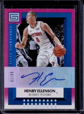 2017-18 Status Henry Ellenson Pink Elite Autograph Auto #51/99 Pistons