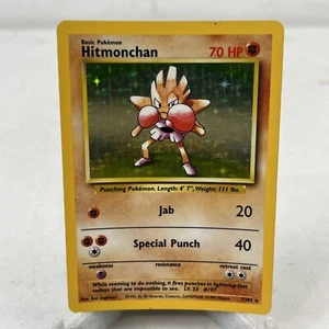 Pokemon TCG Hitmonchan 7/102 Base Set Holo Rare WOTC 1999 - Picture 1 of 10