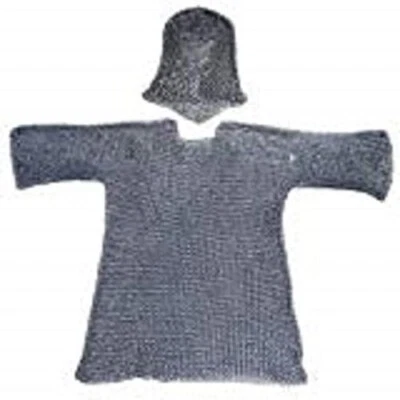 Camisa de cota de malla de manga 3/4 para hombre talla única para la mayoría metálica Foto 1 de 4