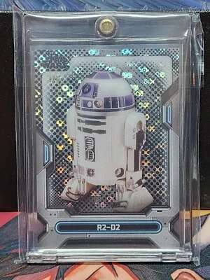 2023 TOPPS STAR WARS HIGH TEK R2-D2 /5 BLACK STARDUST DIFFRACTOR   - Image 1 of 2
