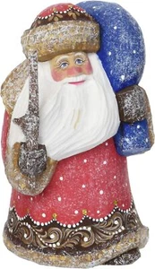 G. Debrekht Yuletide Fancy Flight Hand-Painted Wood Carving New In Box - Picture 1 of 2