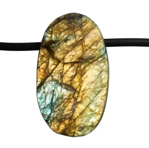 Labradorit roh Anhänger gebohrt / Labradorite F936 - Picture 1 of 1