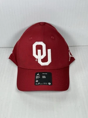 Talla M/L Oklahoma Sooners Sombrero Rojo Jordan Club Gorra Gancho y Lazo Correa Nuevo con Etiquetas Foto 1 de 4