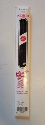 New Old Stock Coats & Clark 7" Polyester Zippers - Image 1 of 4