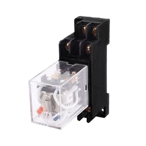 DPDT 8pin relè di potenza DC 24V bobina 5A 240V AC 28V w presa - Imagen 1 de 3