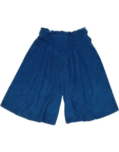 SWINGER Womens High Waist Corduroy Shorts IT 42 Medium W26 Blue Cotton EP14 - Picture 1 of 4