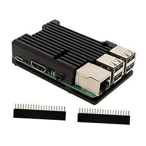 Armor Case for Raspberry Pi 3B+/3B, Aluminum Alloy Metal Case with Passive - Afbeelding 1 van 8