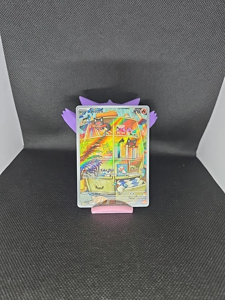 Litten 167/162 SV05: Temporal Forces Holo Full Art Near Mint Condition - Image 1 of 4