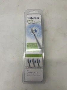 Waterpik Triple Sonic Tooth Brush Heads Replacement, Complete Care STRB-3WW - Picture 1 of 3