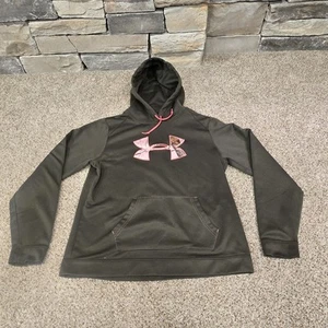 Under Armour Storm Hoodie Women's XL Green Fleece-Lined Long-Sleeve Hooded - Picture 1 of 8