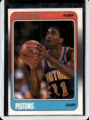 Pistones Fleer Isiah Thomas #45 1988-89 Foto 1 de 2