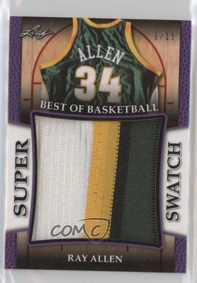 2016 Leaf Best of Basketball Unopened Edition Super Swatch Purple /15 Ray Allen - Image 1 of 2
