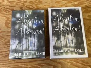 Absalom Absalom William Faulkner Facsimile First Edition Library HC DJ Slipcase - Picture 1 of 9