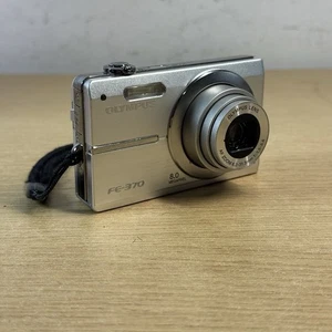 Olympus FE-370 8MP Digital Camera 5x Optical Zoom SD Card No charger Working - Picture 1 of 13