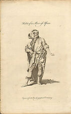 original 1760 print  " habit of a moor of africa "