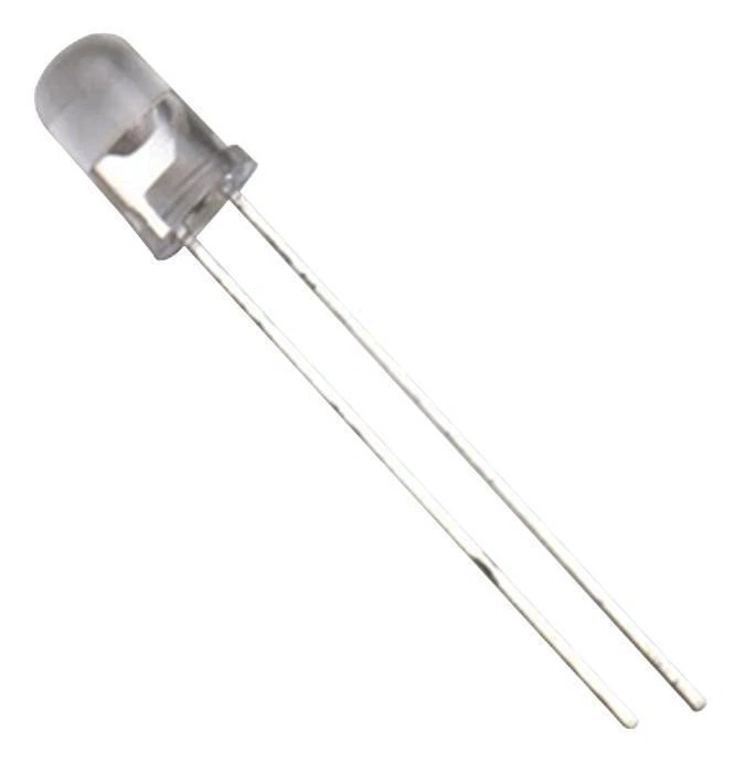 LED, Cyan, Through Hole, T-1 3/4 (5mm), 30 mA, 3.2 V, 505 nm - HLMP-CE34-Y1CDD - Image 1 of 1