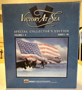 Victory At Sea-WW2 Naval Documentary (VHS,1986,1952, 6 Tape Box) Collectors. Ed. - Picture 1 of 21