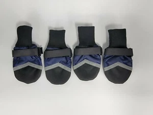 Dog pet Shoes Reflective Breathable Water Repellent Blue with Black Size Small - Picture 1 of 7