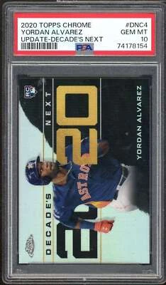 Yordan Alvarez Rookie Card 2020 Topps Chrome Update Decade's Next #DNC-4 PSA 10 - Image 1 of 2