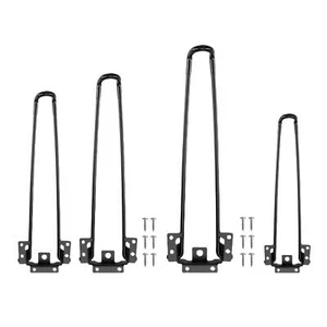 Folding Table Legs Foldable Hairpin Table Legs Dining Table Legs Easy to Install - Picture 1 of 21