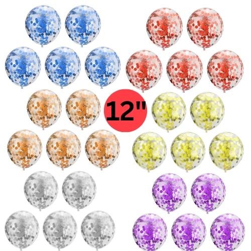 Globos de confeti coloridos de 12 pulgadas feliz cumpleaños boda fiesta decoración Reino Unido Foto 1 de 1