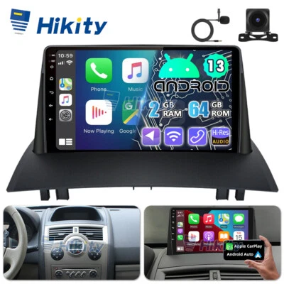 9" Android15 Autoradio für Renault Megane 2 mit GPS Navi WIFI RDS CarPlay Kamera - Bild 1 von 4