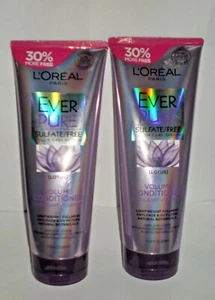 (2) LOREAL EVER PURE SULFATFREI FARBPFLEGE LOTUS VOLUMENAUFBEREITER - Bild 1 von 2