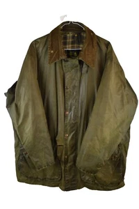 Giacca uomo Barbour Border verde invecchiato cotone cerato taglia 46 - usata bene - Foto 1 di 14