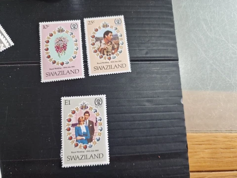 SWAZILAND 1981 SG 376-378 ROYAL WEDDING  MNH Cover