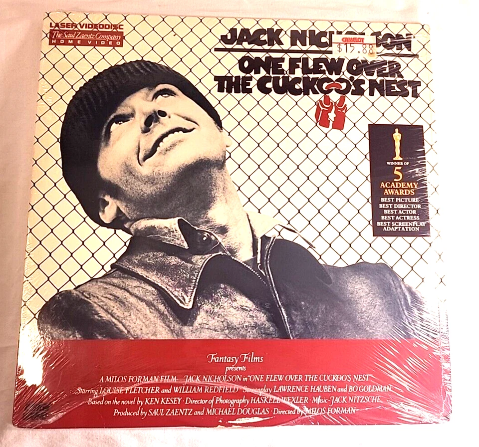 One Flew Over the Cuckoo's Nest (Laserdisc) *SEALED, read desc.* Jack Nicholson - Image 1 of 4