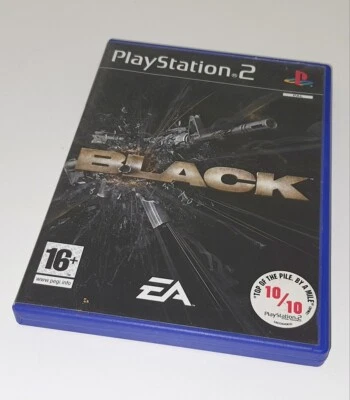 Black (Sony PlayStation 2, 2006) PS2 Game Case Manual - PAL - Image 1 of 2