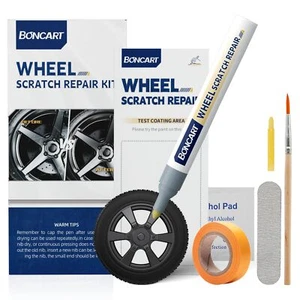 Wheel Scratch Repair Kit Matte Black Rim Touch Up Paint Rim Paint Wheel Paint... - Picture 1 of 7