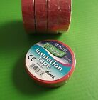 Electrical Tape PVC 33 Meters Long RED x 19mm Insulating x 10 Reels Offers