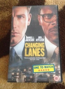 VINTAGE BIG BOX VHS VIDEO CASSETTE CHANGING LANES SAMUEL L JACKSON BEN AFFLECK - Imagen 1 de 3