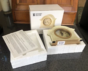 Howard Miller 645-410 Delano Mantel Clock Ivory/Gold Crackle  NEW Tuscany Collec - Picture 1 of 10