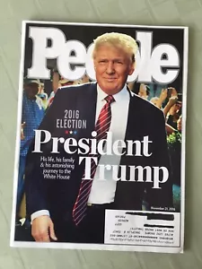 PEOPLE MAGAZINE 11/21/16 EDITION DONALD J TRUMP **COLLECTORS ITEM FOR SURE** - Picture 1 of 2