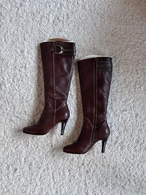 Cole Haan NikeAir Botas Altas Cuero Marrón Talla 8.5 Foto 1 de 4