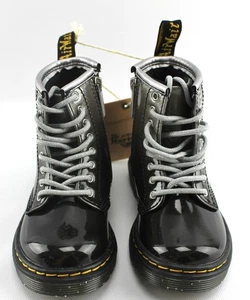 Doc Martens Toddler's Black Sparkle Kids Size 7 Boots - Picture 1 of 5