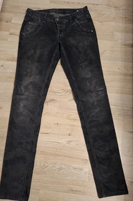 Glücksstern Jeans Slim Petra Grau-Camouflage Gr. W 28 L 30 - Bild 1 von 3