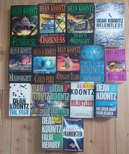Dean Koontz Book Bundle X 16 HB & SB Job Lot - Retro Horror - Picture 1 of 6