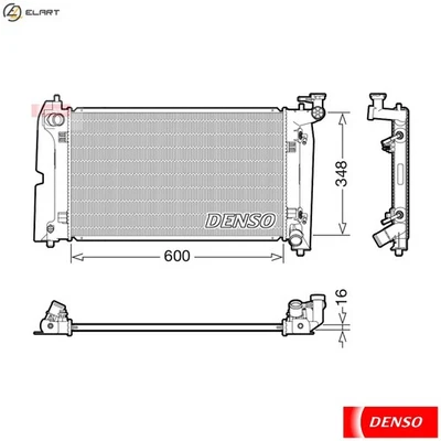 RADIATOR ENGINE COOLING DRM50111 FOR TOYOTA COROLLA/QUEST/ALTIS/ALLEX/Verso 1.8L - Image 1 of 4