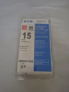 (1) Pack Nib Eaton CHFN115AFCS 15A Combination Arc Fault Circuit Breakers - Picture 1 of 3